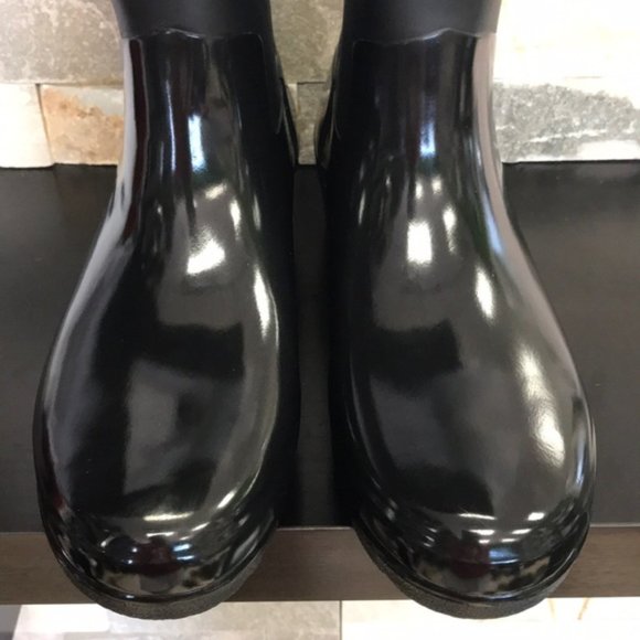 Hunter Refined Low Heel Biker Rain Boot - Picture 8 of 14